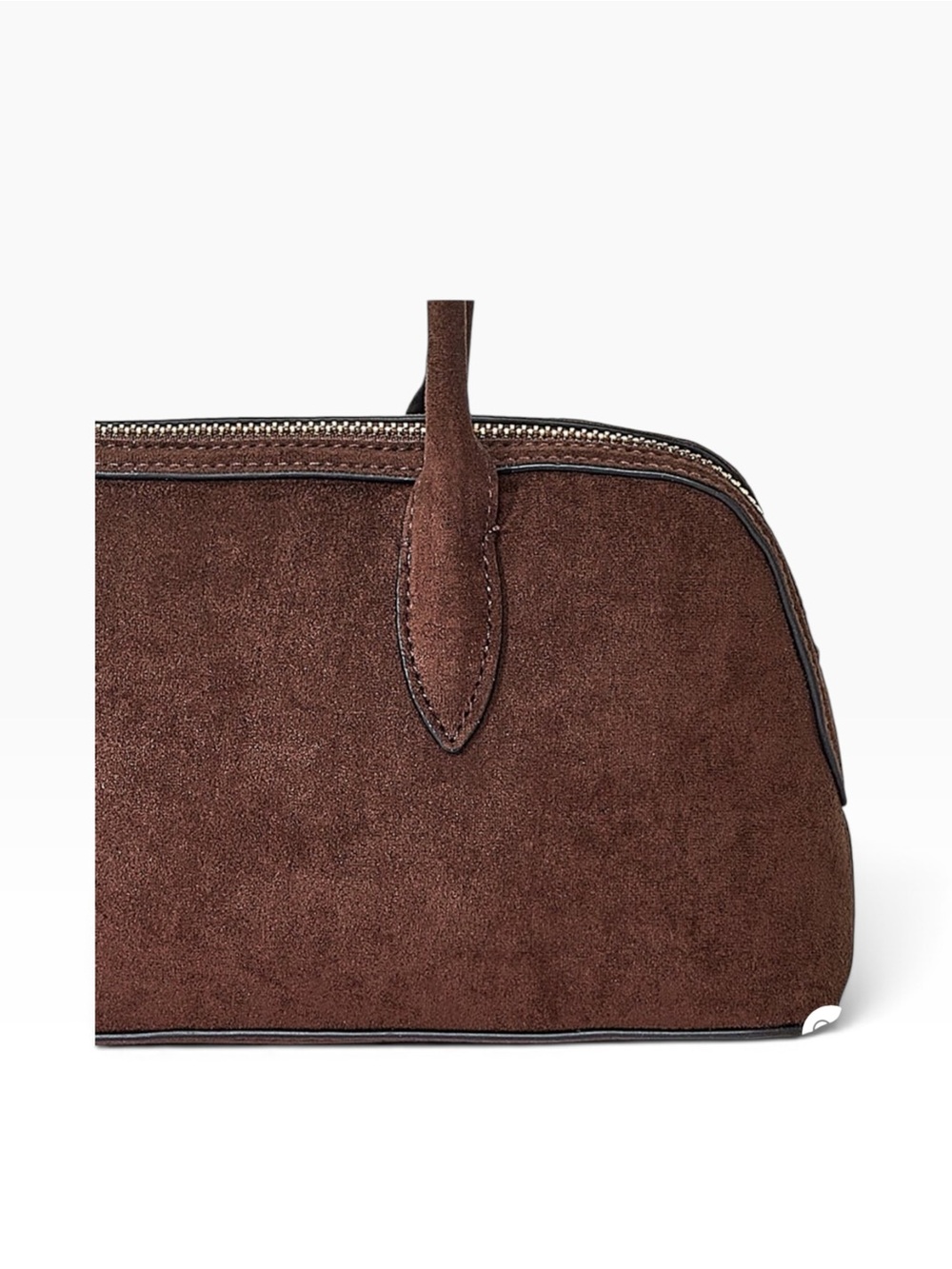 Brown Suede Shoulder Bag - Picture 5 of 6